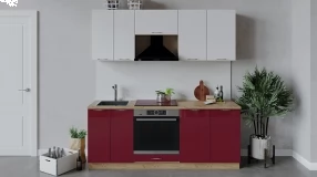Кухонный гарнитур «Весна» длиной 200 см со шкафом НБ